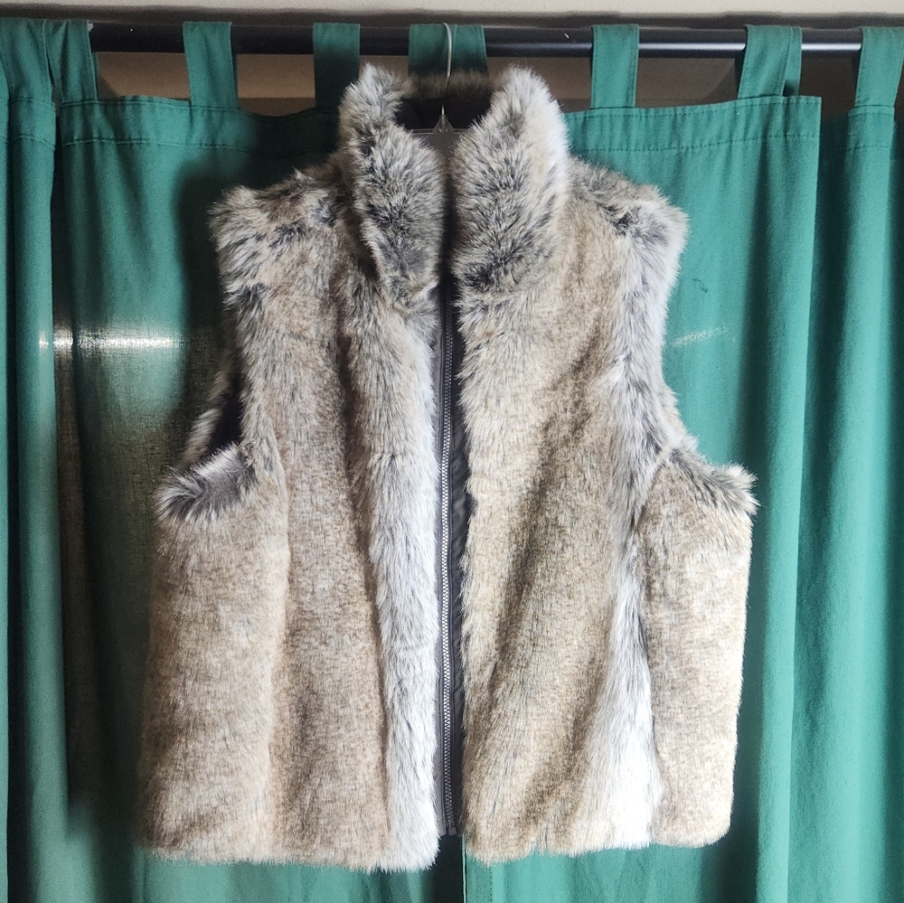 Weatherproof Garment Company Faux Fur Reversible Vest Women’s Size XL
